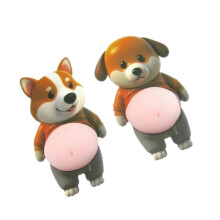 Shiba Inu Aufkleber Quetschspielzeug Leises zappeliges Spielzeug für Stree-Relief lustiger dekorativ