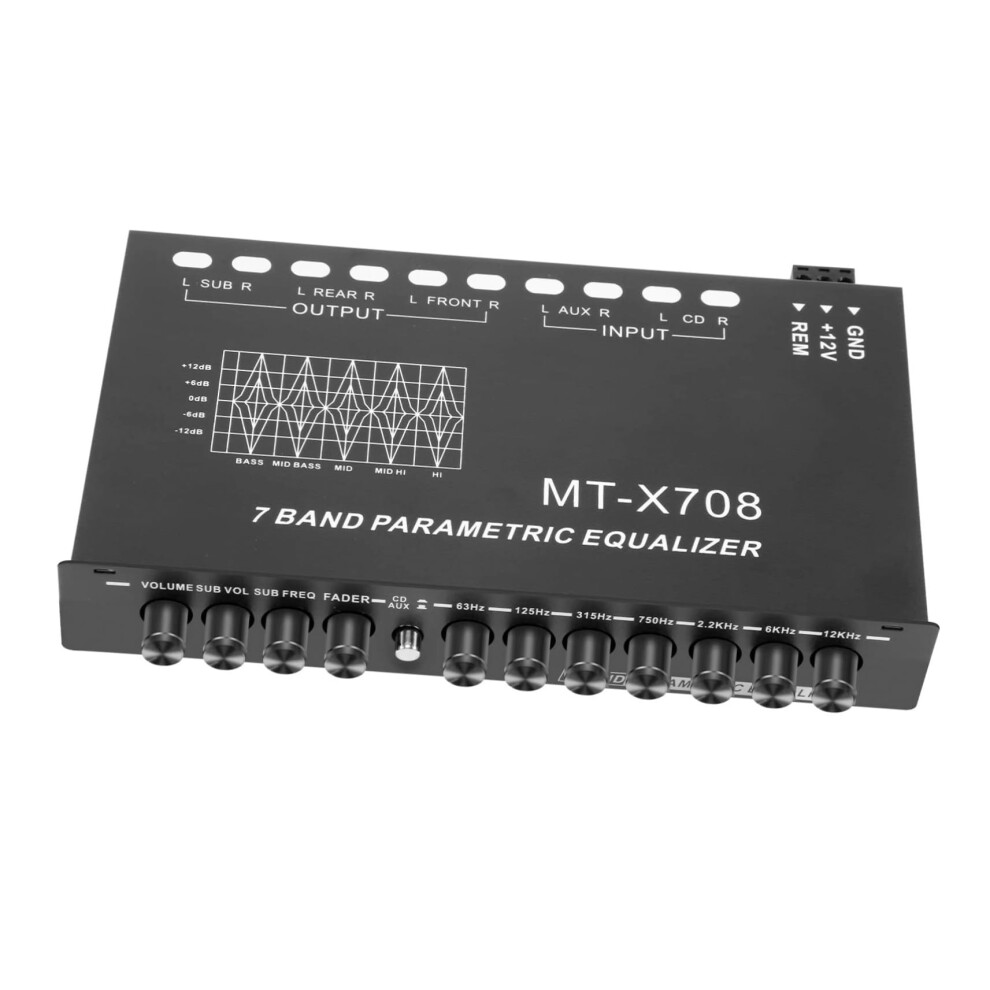 Car Audio Equalizer With Precision Adjustment For Enhanced Sound Quality And Durable Metal Build 9455672517690