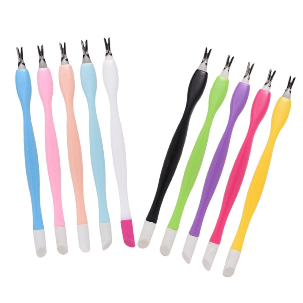 15 Piece Manicure Pedicure Set with DualHead Cuticle Remover Tools for Easy Nail Care