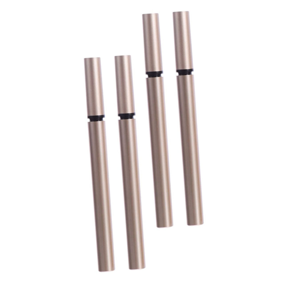 4pcs Empty Eyeliner Tubes Set with Precise Brush, Leak Resistant Refillable Mini Mascara Containers for Makeup Artists