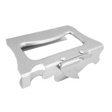 Japanese Style Manual Can Opener with Ergonomic Grip, Durable Stainless Steel for Camping and Seniors