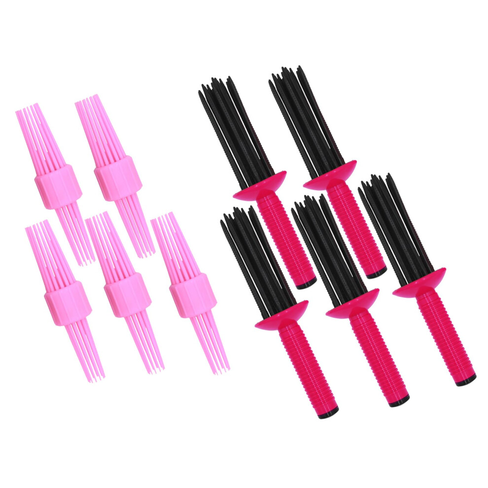 Unisex Curling Comb For Curly Hair With Triple Size Options, Heatless Styling And Root Lift Volume