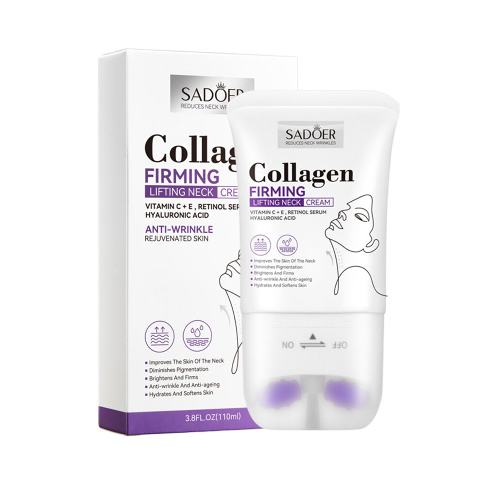 Cream Neck Firming With Retinol And Hyaluronic Acid, Roller Applicator, Anti Aging Neck And Dã©Colletã© 3.8Oz