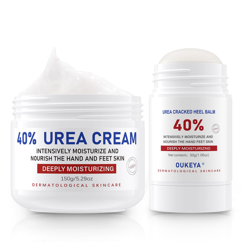 Cream Urea 40% For Dry Cracked Feet And Callus Removal, Deep Hydration Skin Smoothing Set