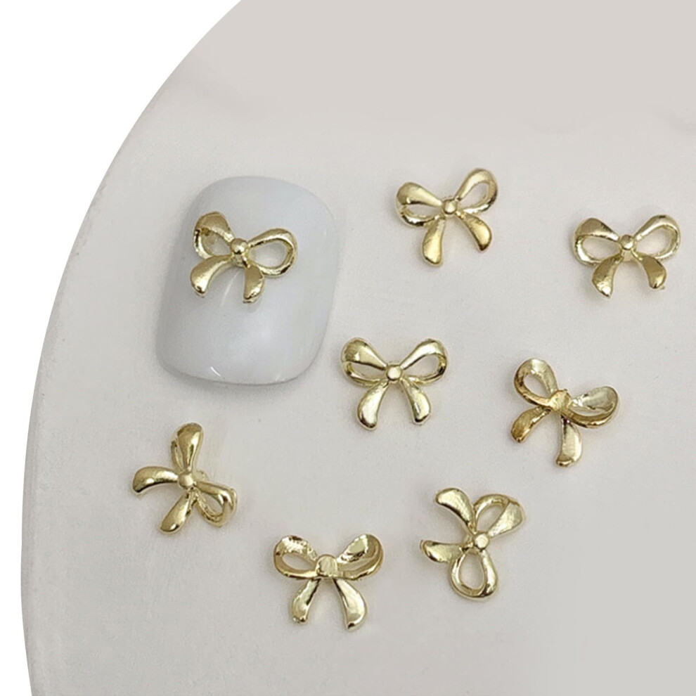 20pcs 3D Metal Bowknot Nail Charms for Manicure Design, EyeCatching and Durable Nail Decorations