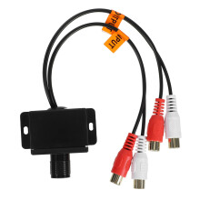 Car Amplifier with Bass Control Knob, Adjustable Subwoofer Volume for Car Speakers