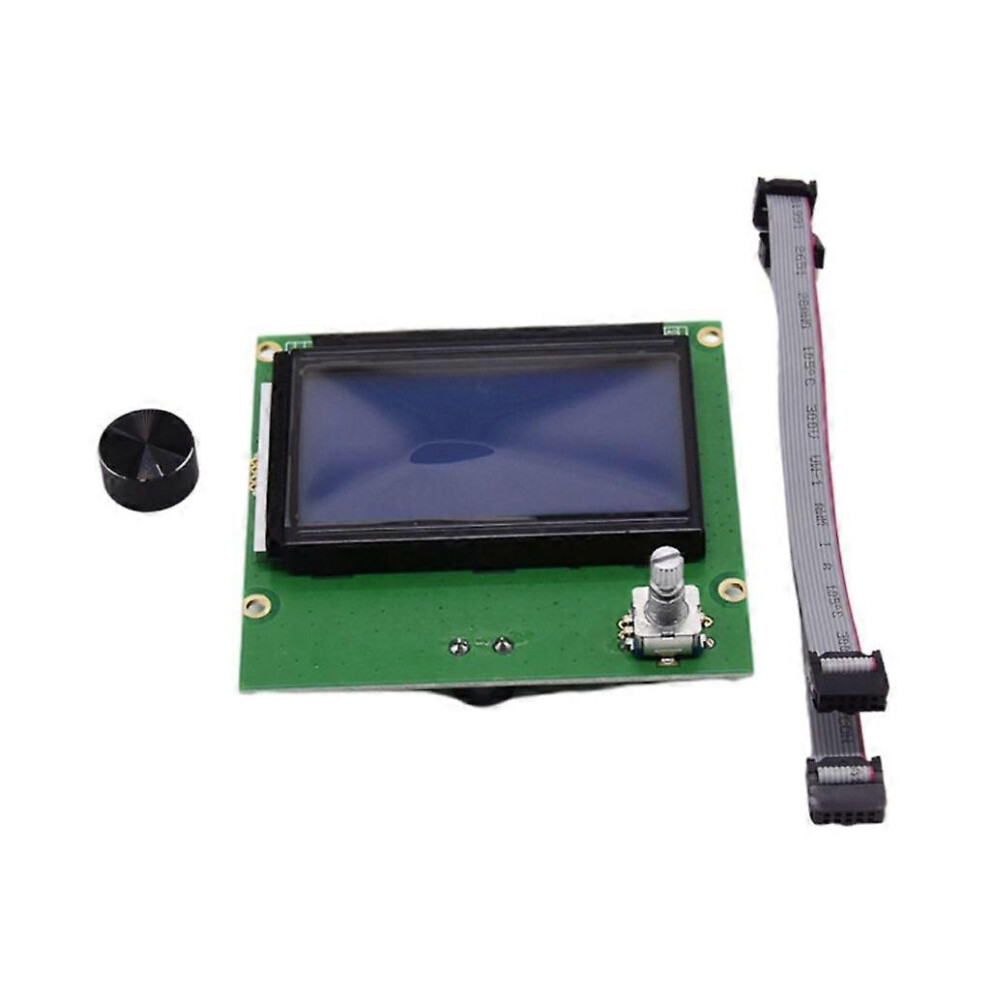 (As Show, 1) 3D Printer Screen 12864 Display Lcd Screen Smart Control Board For Ramps 1.4 3242242627363