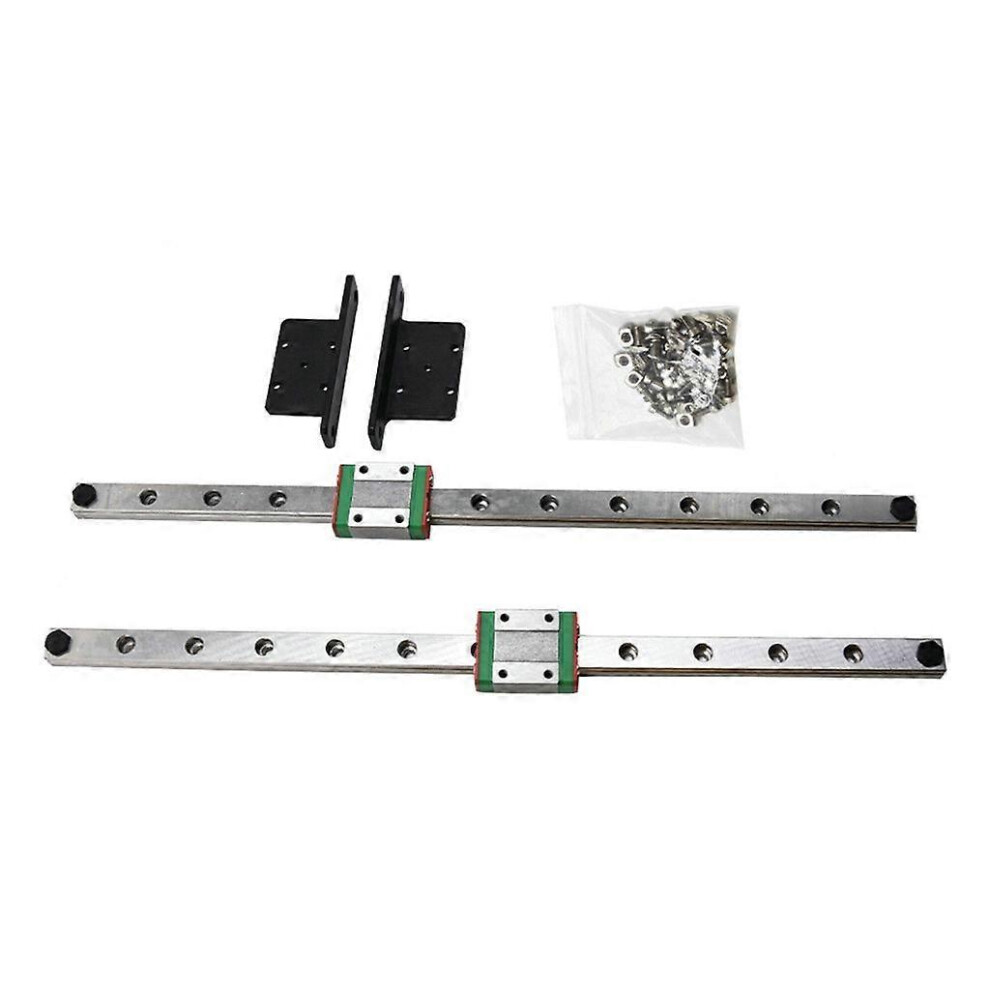 (As Show, Ender 3) For Ender3 Y-Axis Linear Guide Upgrade Kit 300Mm Length With Fixed Backplate 5213747886515
