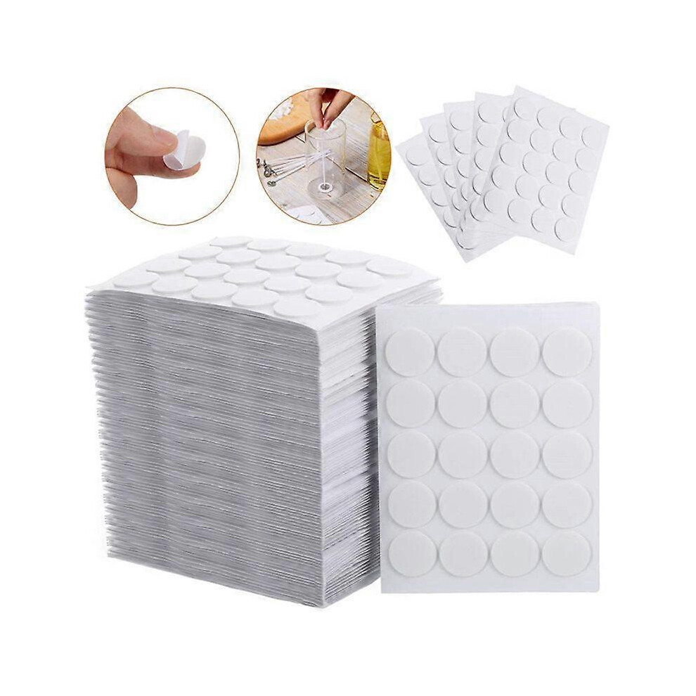 (As Show, One Size) 100Pcs 20Mm Candle Wick Stickers Candle Making Round Sticker For Wax Fixed 7371837693127