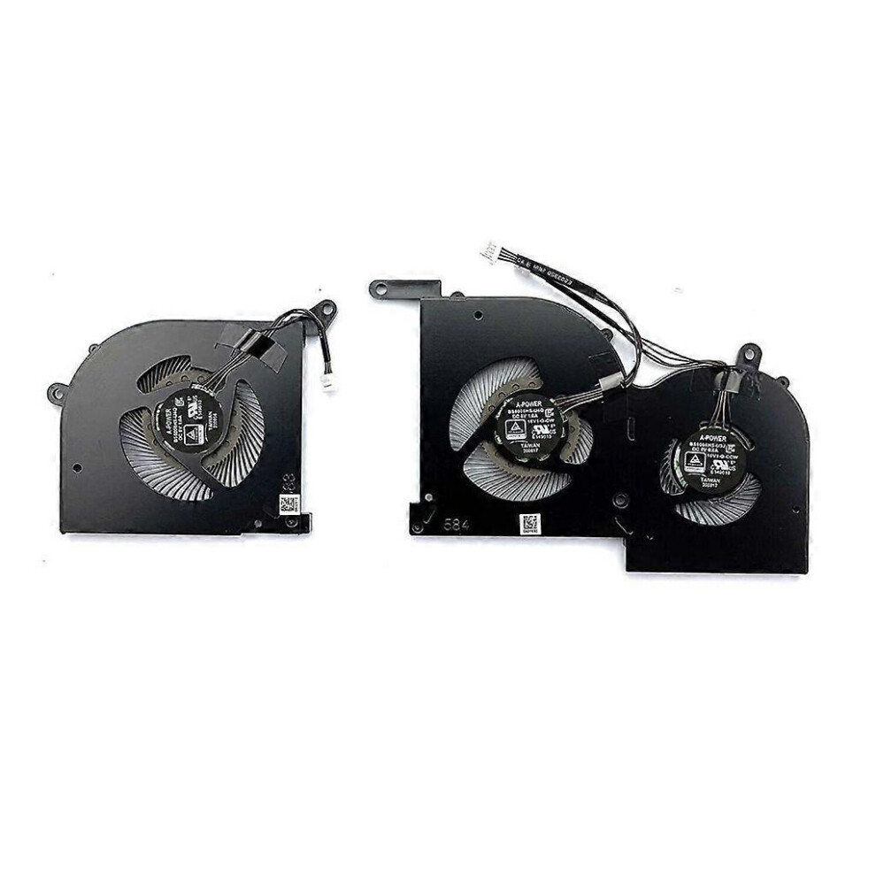 (As Show, Gpu) For Msi Gs66 Ws66 Stealth 10Sd 10Se Notebook Cpu Gpu Cooling Fans Dc 5V/1.0A 5213747832222