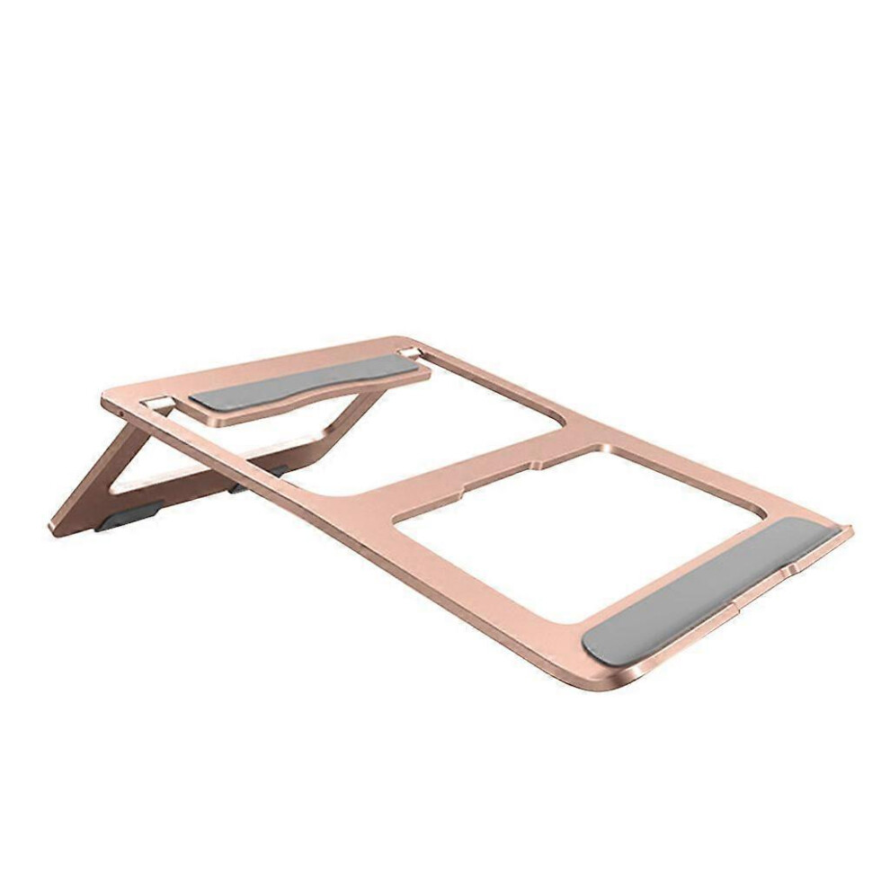 (As Show, Gold) Ergonomic Aluminum Laptop Stand With Heat-Vent Laptop Lifting For 99% Laptops 3364096702727