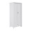 Living And Home Modern Double-Door Wardrobe with Drawer & Hanging Rail, White 3