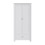Living And Home Modern Double-Door Wardrobe with Drawer & Hanging Rail, White 4
