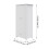 Living And Home Modern Double-Door Wardrobe with Drawer & Hanging Rail, White 6