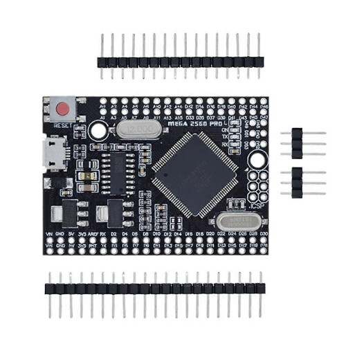 Para MEGA 2560 PRO Embed Chip CH340G/ATMEGA2560-16AU com Pinheaders Macho Compatível para Arduino Mega 2