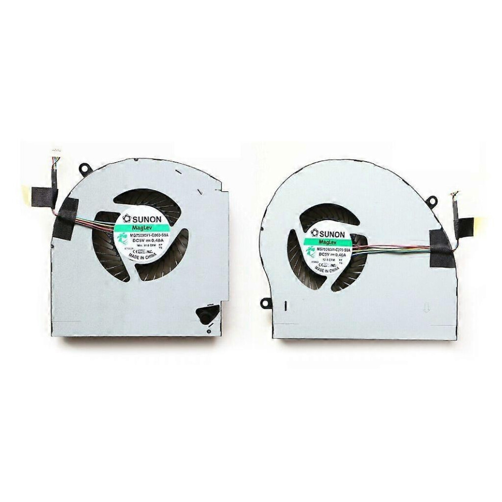 (As Show, Cpu Gpu) Cpu Gpu Fan Laptop Cooling Fan 5V 0.4A 4Pin Radiator For Dell Alienware 17 R4 R5 5213747833526
