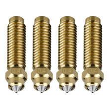 4 Stück für Elegoo Centauri Messing-Bimetalldüse 0,4 mm Hotend-Düsen für Centauri Carbon 3D-Drucker