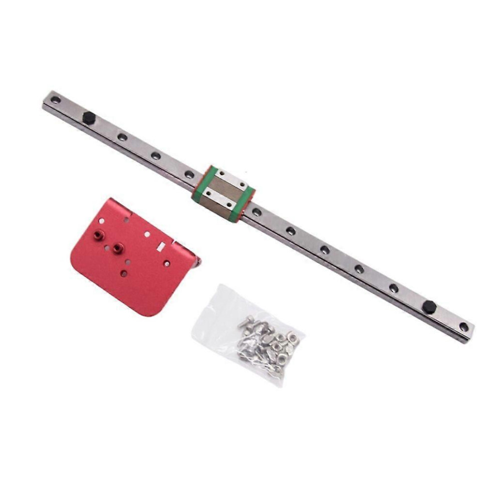 (As Show, 2) Linear Rail X-Axis X Axis Upgrade-Kit 310/375Mm With Blackplane For 3D Printer 3242242646913