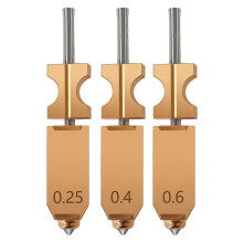 3 Stück aufgerüstet für AD5X Schnellabnehmbare Hotend-Düse Schnellauslöser 0,25/0,4/0,6MM 3D-Druckerteile