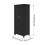 Living And Home Modern Double-Door Wardrobe with Drawer & Hanging Rail, Black 6
