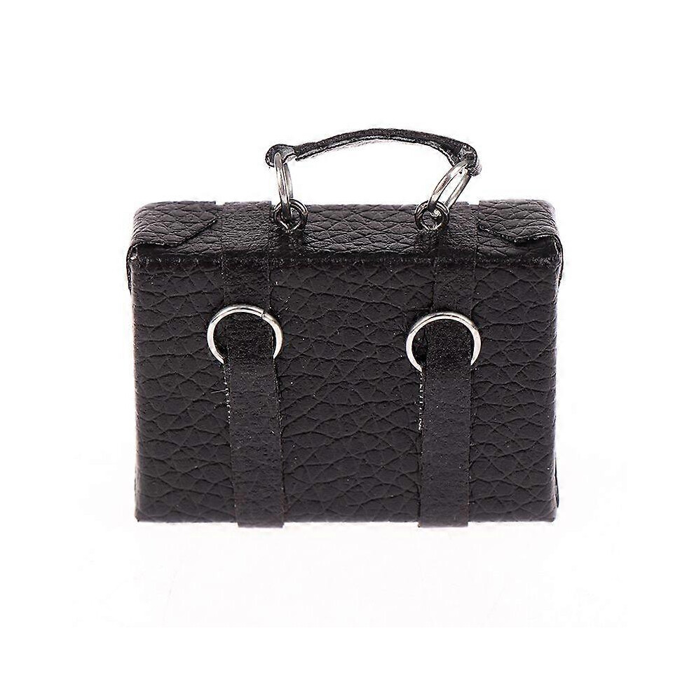 (As Show, White) 1:12 Dollhouse Miniature Leather Suitcase Mini Doll Luggage Box Doll Purses 7371837693837