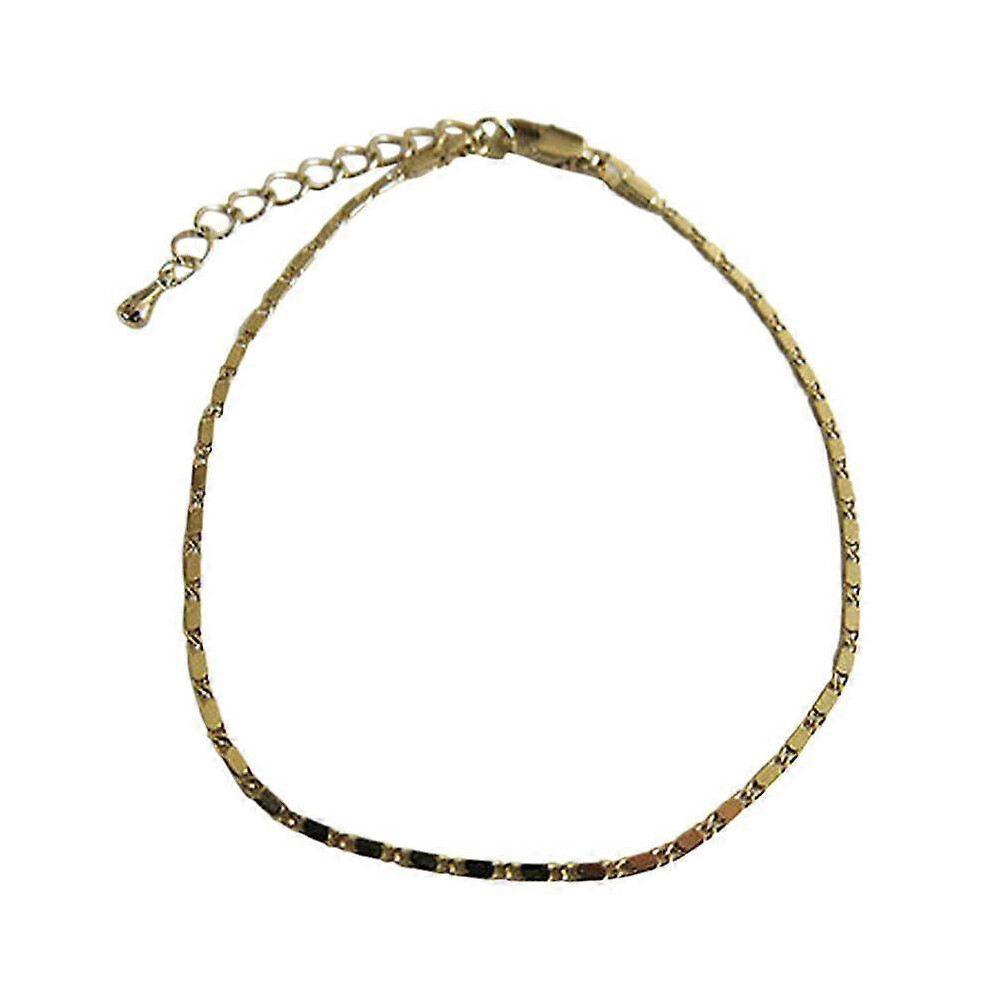 (As Show, One Size) Women Simple Gold Chain Anklet Ankle Bracelet Barefoot Sandal Beach Foot Jewelry 7371837675413