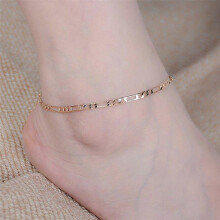 (As show, Silver) 1 Pcs Fashion Gold Silver Plated High Quality Ankle Chain Anklet Foot Jewelry