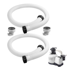 2 Pack 1.5 Inch Pool Pump Hose Replacement for Above Ground Pools, 59 Inch LeakProof UV Resistant