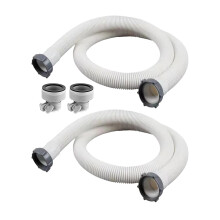 Pool Hose Flexible PVC Drain Pipe Set for Inground or Above Ground Pools, Saltwater Compatible