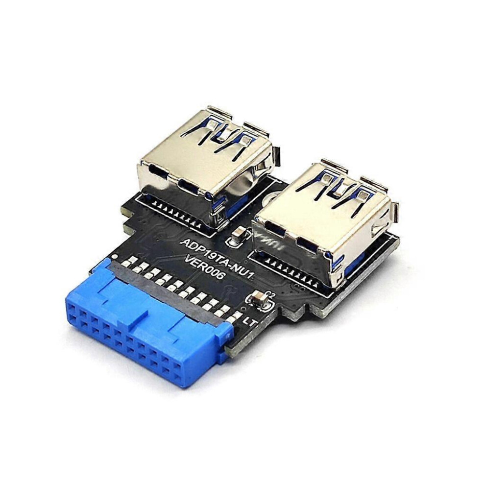 (As Show, A) 19Pin To Dual Usb Adapter Connector Usb Connector Motherboard 19Pin To Usb3.0 5213747826320