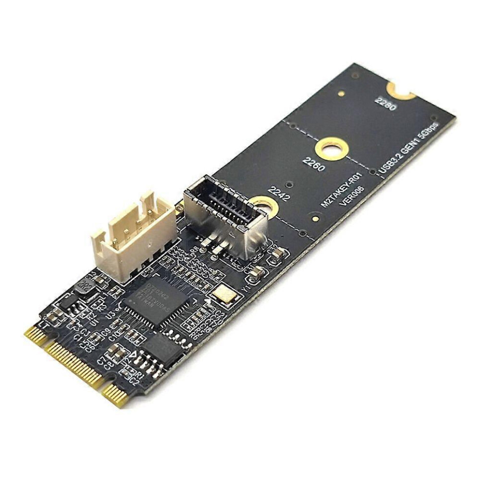(As Show, 19P) Usb3.2 Gen1 5Gbps Usb3.2 Type-E A-Key / 19Pin Extension Adapter Card Hot-Swap 3364096791936