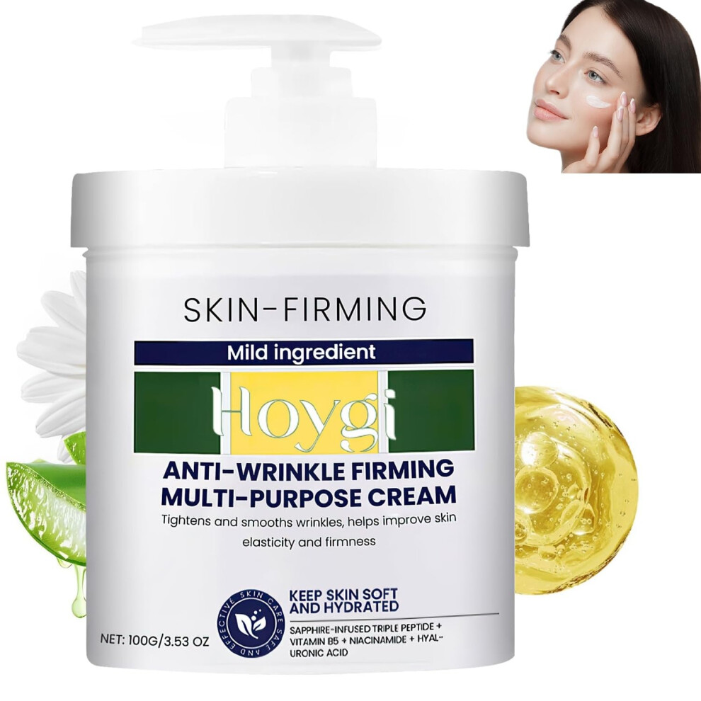 Cream Antiaging Face With Deep Hydration, Firming And Wrinkle Reduction For All Skin Types