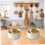 2PCS Ceramic Ramekins Oven Safe Small Baking Bowls for Pudding Mousse Steamed Eggs Cakes 5