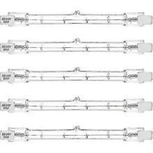 5PCS 500W R7s linearer Halogen-Flutlicht J118 500W doppelseidige Sicherheitsglühbirne 118 mm Länge