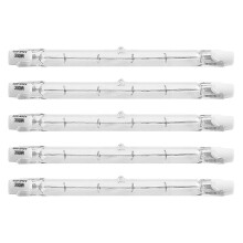 5er Pack R7S 118mm 300W 230V, R7S Halogen-Linearglühbirne szrh21