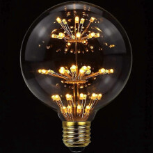 3W Retro Starry Glühbirne E27 Sockel Vintage Edison Dimmbare LED-Glühbirne LED-Glühbirnen (G95) Feuerwerkslampe 26s