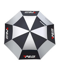 Golf Umbrella Double Layer UV Protection Large Windproof WearResistant for Sun and Rain Pink