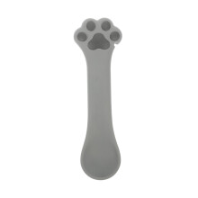Pet Food Can Spoon Silicone Cat and Dog Feeding Spoon with Ergonomic Grip and Quick Lid Opening Grey