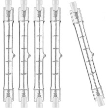 Set aus 5 R7S Halogenlampen 78 mm 80W 230V, R7S Halogenstange 78 mm, R7S Halogenlampe dimmbare Halogenstangenlampe, __f0.267