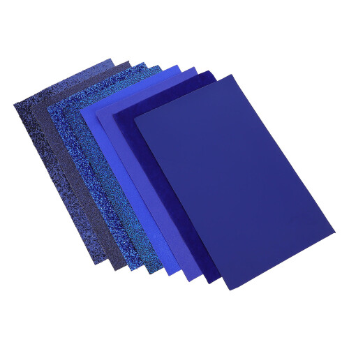 Blauwe Kunstleer Sheets Voor DIY Accessoires En Creatief Knutselen 2