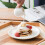 Kitchen Ceramic Tableware Dessert Plate Dessert Bowl Food Serving Bowl 8