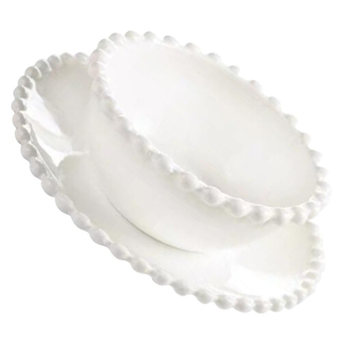 Kitchen Ceramic Tableware Dessert Plate Dessert Bowl Food Serving Bowl 2