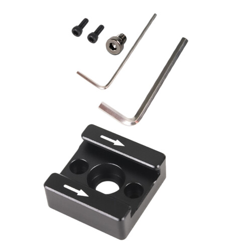 1Set Aluminium Cold Shoe Bracket Adapter Zwart Voor Camera Accessoires