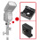 1Set Aluminium Cold Shoe Bracket Adapter Zwart Voor Camera Accessoires 6