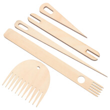 1Set Houten Breistok Set Voor Handweven Beige Veelzijdige DIY Tools