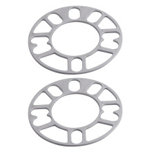 2St Aluminium Wielnaaf Spacer Auto Wielafstandhouder Sterk Zilver