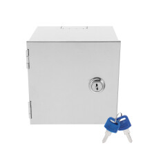 Rvs Stopcontactbeveiliging Anti-Diefstal Doos Zilver Buiten