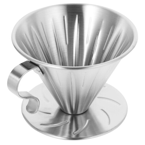stainless steel coffee dripper handheld drip filter cup tea funnel