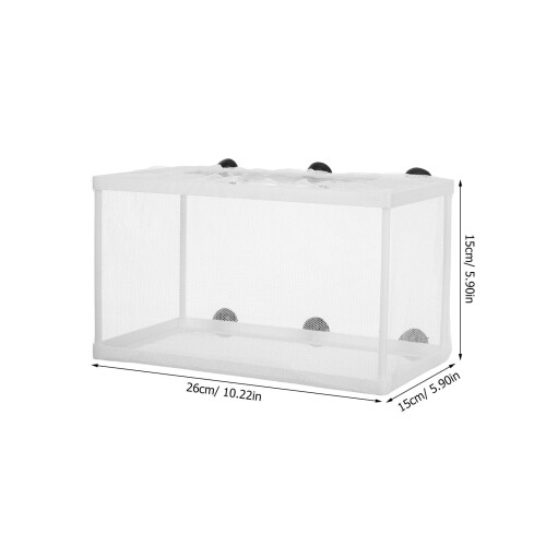 Aquarium Visnetbox Assortikleur Polyester Net En Zuignappen 1