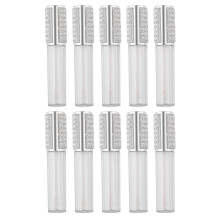 10Stk Leere Lippenstift Silber Und Wiederverwendbar
